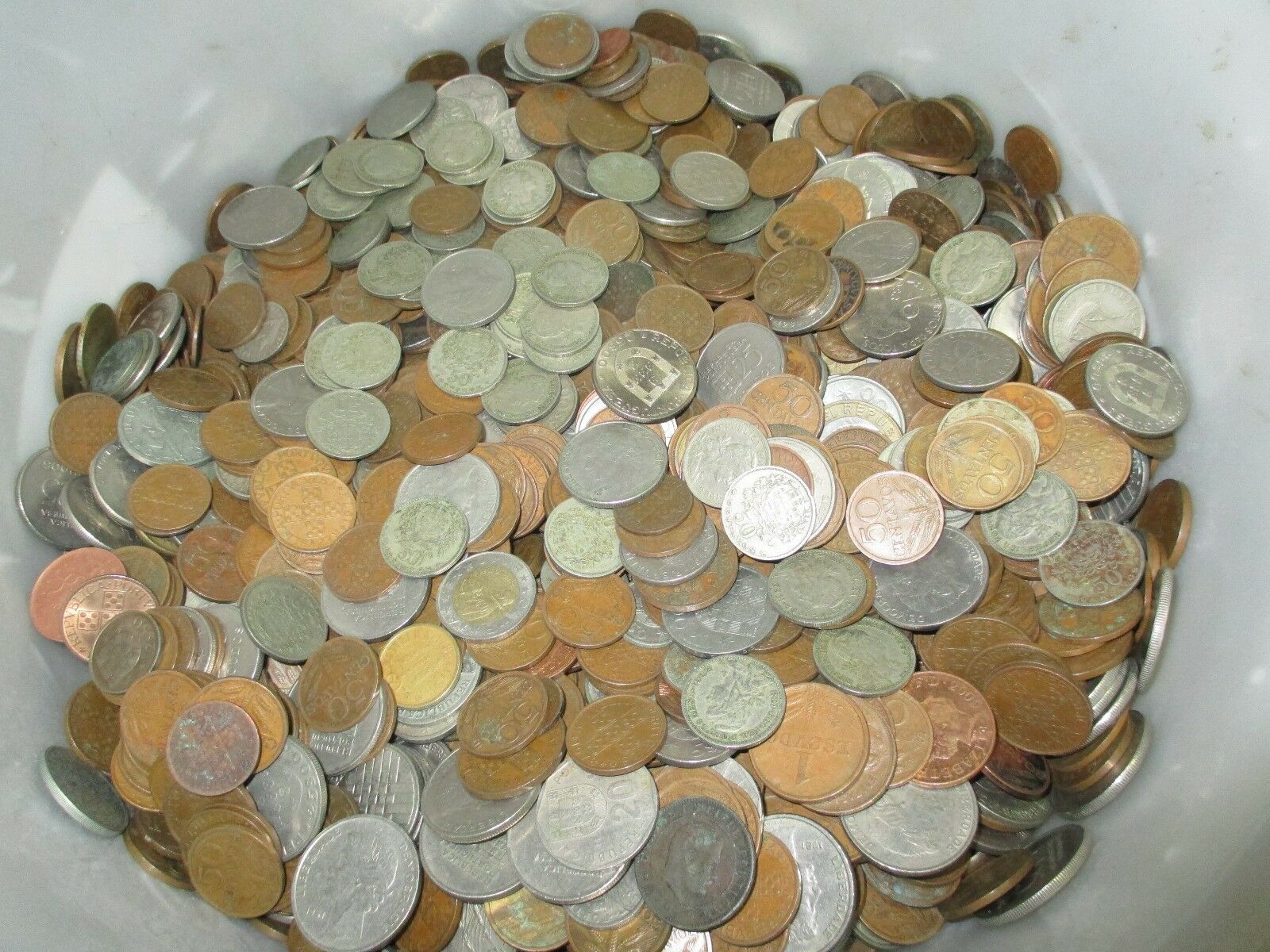 1 Kilo Of Portuguese Coins ( Mixed Lot )